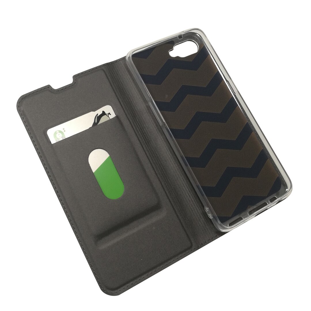 Étui en cuir pour Oppo Reno A étui 6.4 pouces luxe magnétique couvercle rabattable Oppo Reno A CPH1983 avec fente pour carte