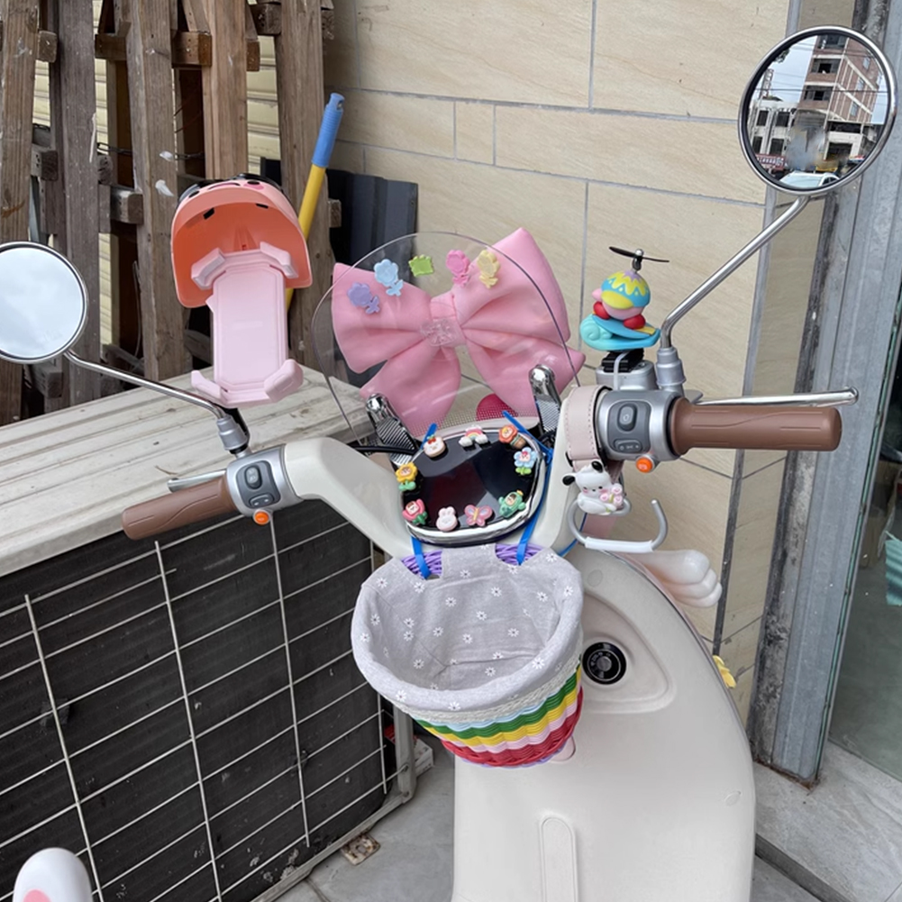 Panier avant de vélo avec doublure, panier de guidon de cyclisme, sangles en cuir réglables, panier de Tricycle pour vélo, Scooter, pour les déplacements quotidiens