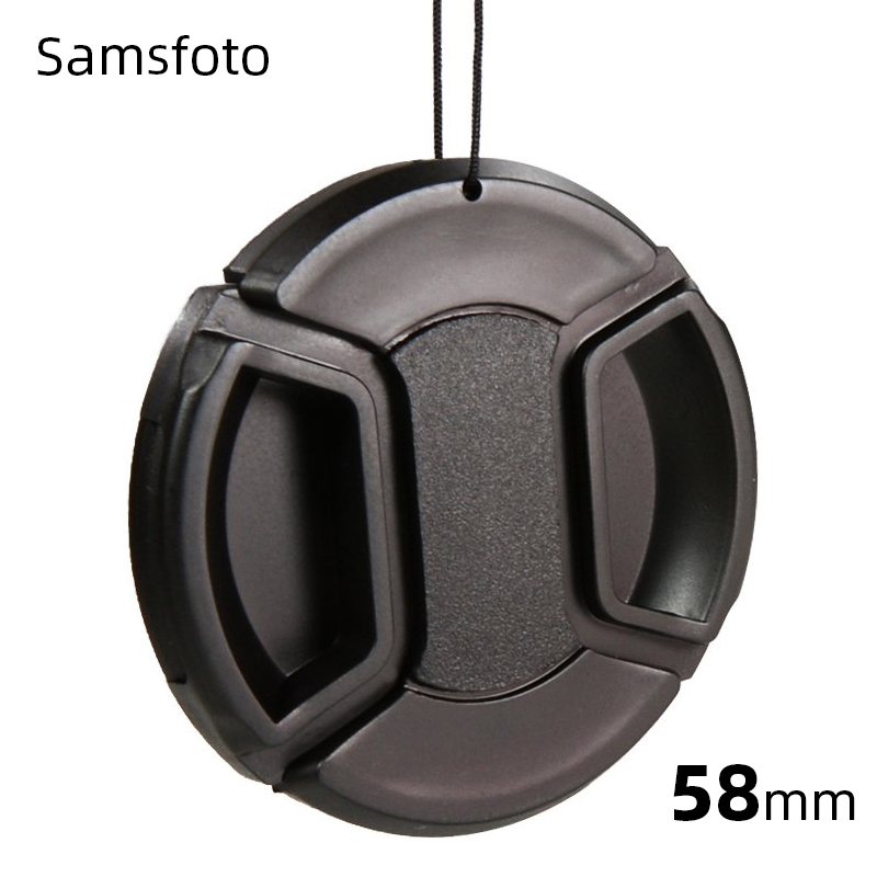 58Mm Snap-On Lens Cap Voor Canon Eos Rebel T7i T6s T6i T5i T4i T3i T7 T6 T5 SL1 SL2 SL3 Met 18-55Mm Kit Lens