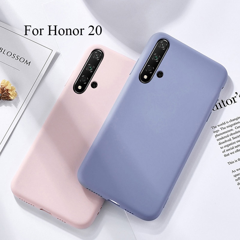 Funda de lujo Hacrin para Huawei Honor 20 Pro, funda trasera de silicona líquida de lujo para Honor 20, carcasa protectora completa