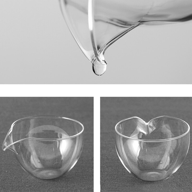 Transparent Glass Fair Cup Heat-Resistant Glass Tea Sea Bubble Tea Uniform Cup Transparent Kung Fu Tea Set