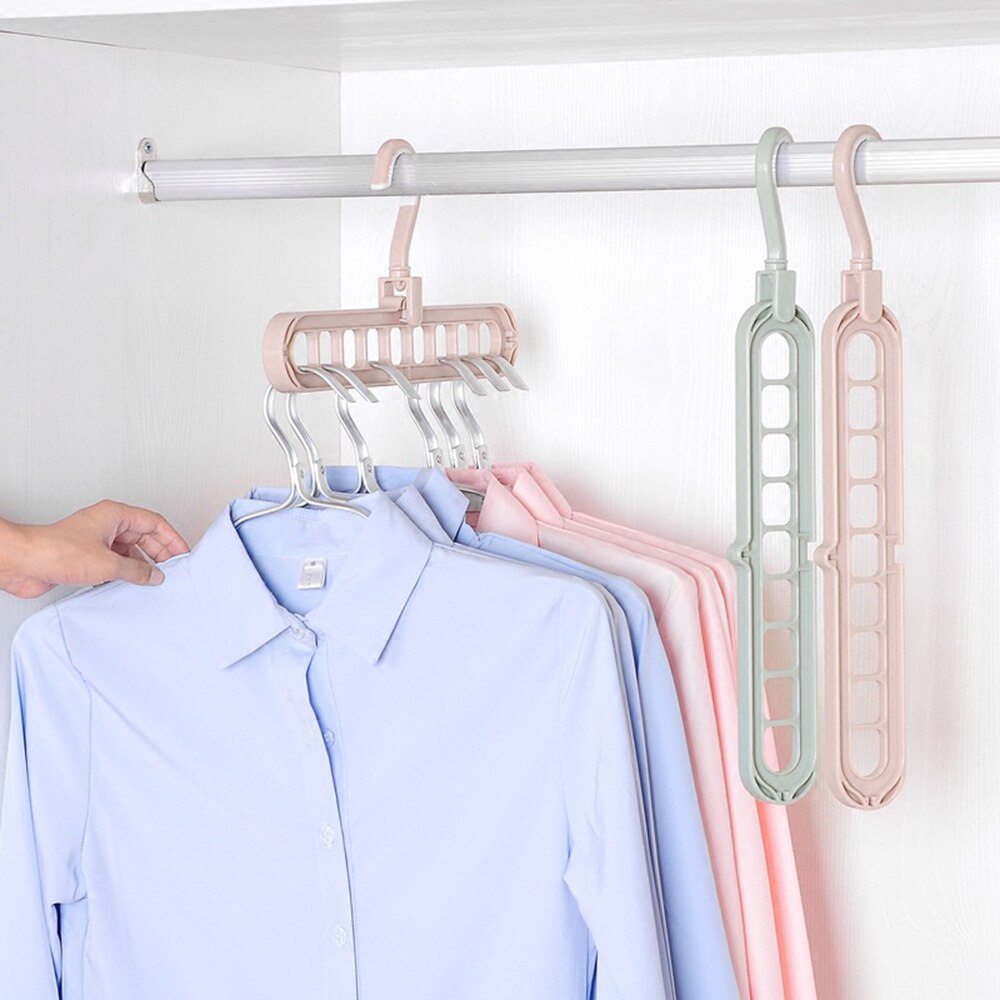 1pc Multi-port Support hangers for Clothes Drying Rack Multifunction Plastic Clothes rack drying hanger Storage Hangers