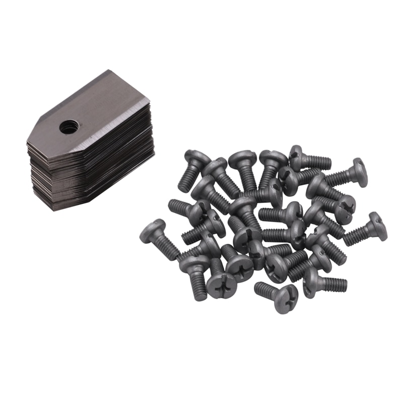 30Pcs Lawn Mower Blade Replacement Blade with Screws for Robot Mower Garden Tools