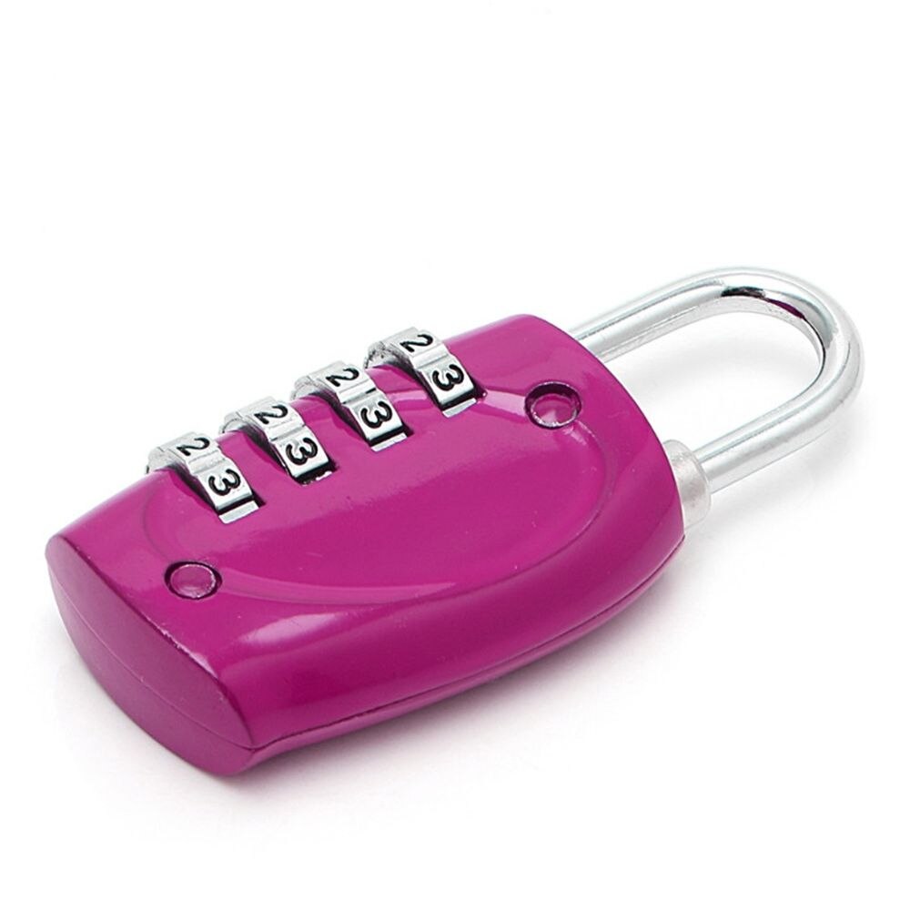 4 Dial Digit Wachtwoord Lock Combinatie Koffer Bagage Metalen Code Sluizen Hangslot Multi Kleuren Travel Safe Lock