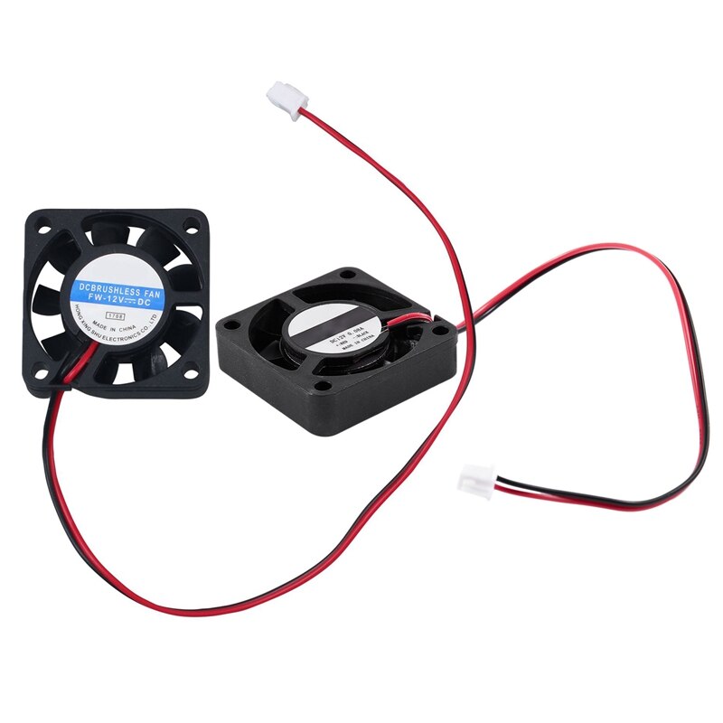 DC 12V 0.1A 2 Pin PC Case CPU Cooler Cooling Fan 40mm x 40mm x 10mm & 4010 9 Blade Brushless DC 12V Cooling Fan: Default Title