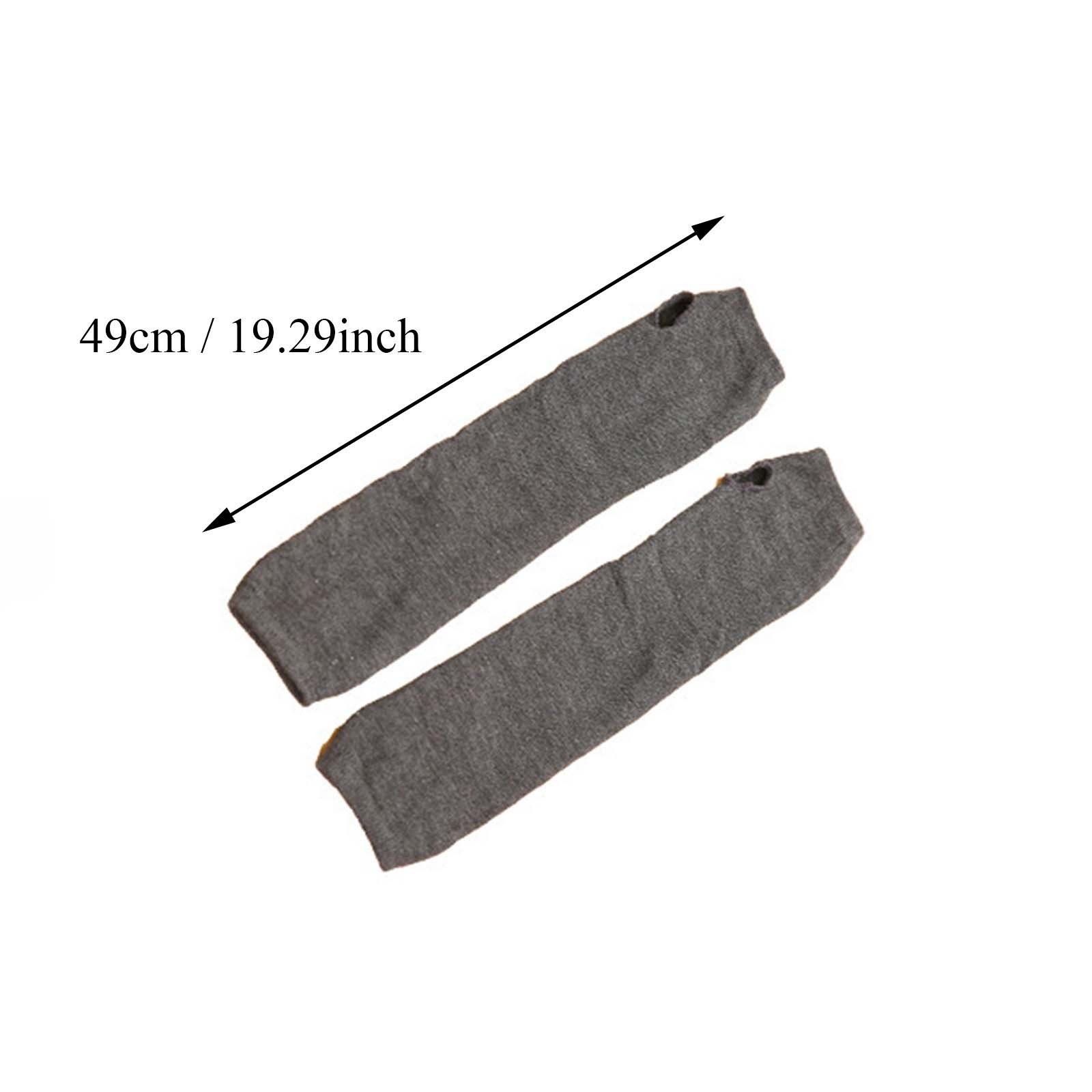 Long Glove Arm Cover Classic Black and White Striped Fingerless Elbow Gloves Y2K Warmer Knitted Wristband