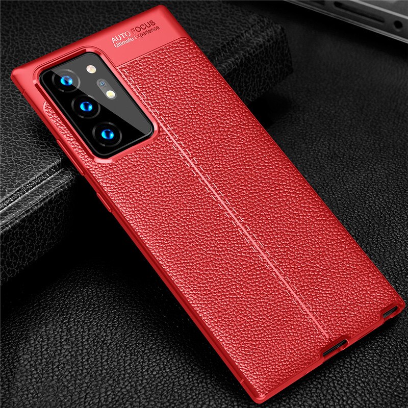 Soft Silicone Case For Samsung Galaxy Note 20 Ultra Case Cover Protective Housings Phone Bumper For Samsung Galaxy Note 20 Funda: For Samsung Note 20 / Red