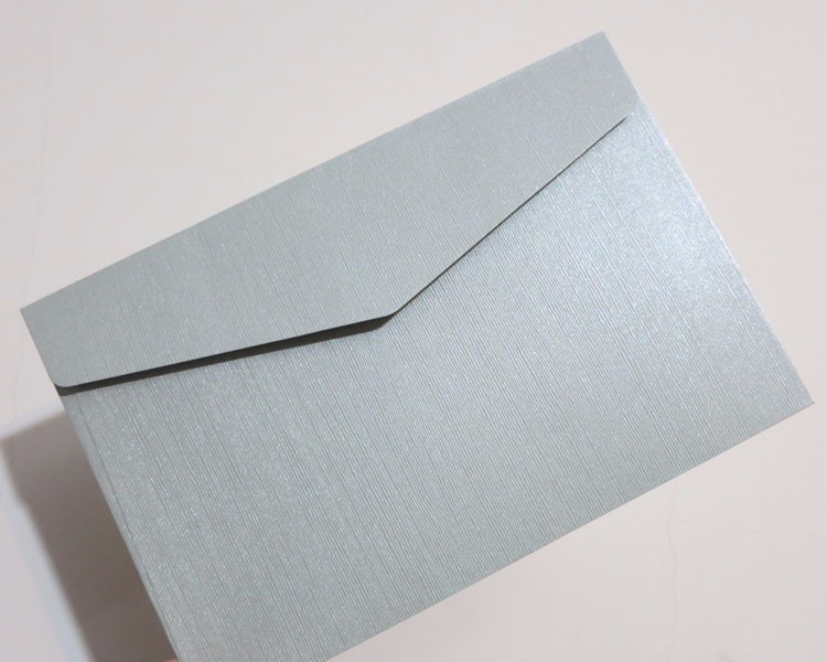 50pcs 198x130mm(7.7" x 5.1") Embossed Specialty Paper Envelope Wedding Business Invitation Envelopes: Gray