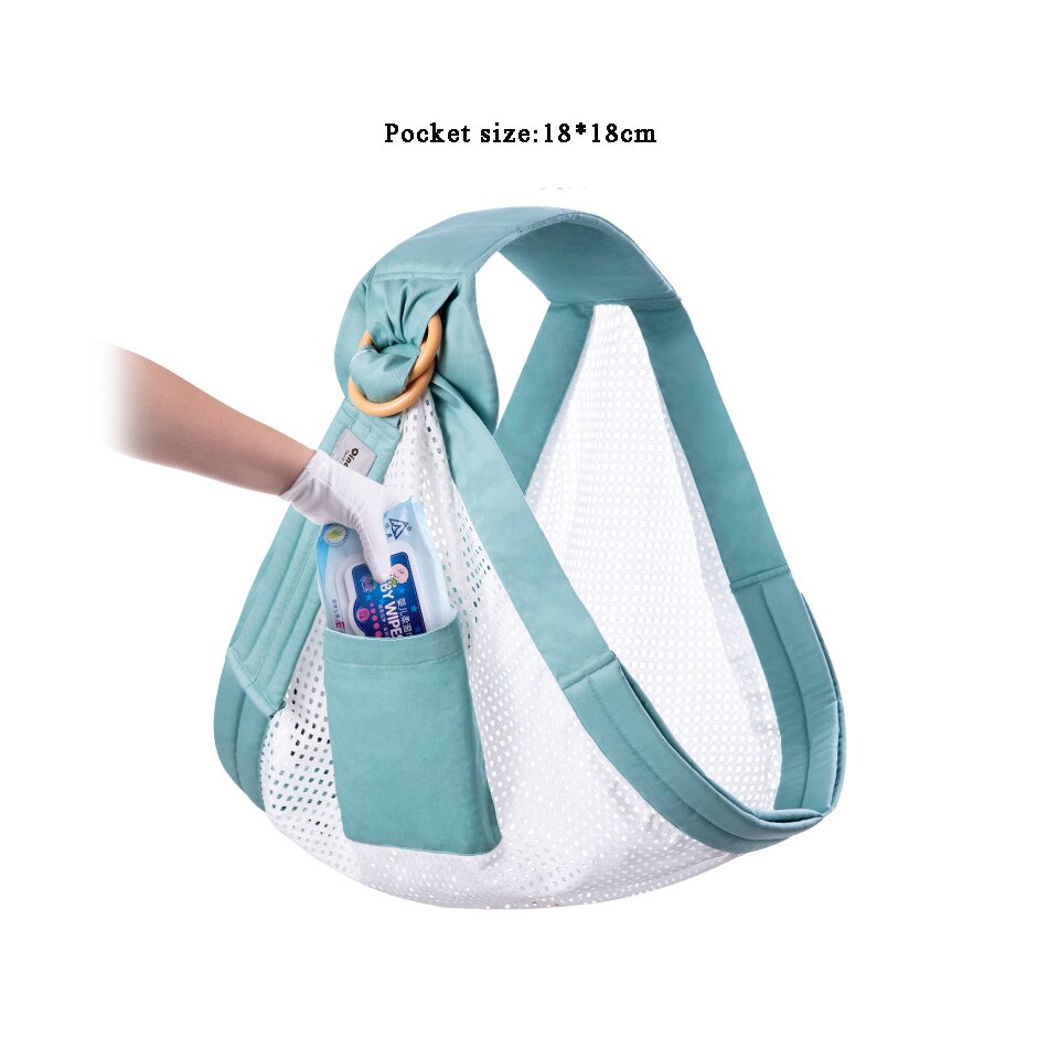 Newborn Baby Carrier Swaddle Sling Infant Nursing Papoose Pouch Front Carry Wrap Pure Cotton Breastfeed Feeding Carry Bag