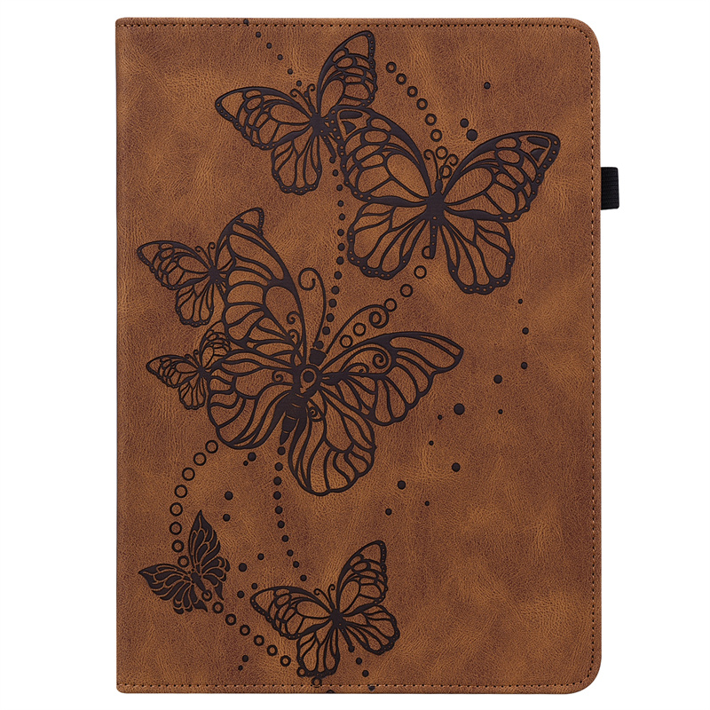 Funda con soporte para tableta Samsung Galaxy Tab S2 SM-T810/T815/T813, carcasa para Samsung Tab S2, carcasa con tapa de SM-T819 de 9,7 pulgadas + lápiz óptico: Brown