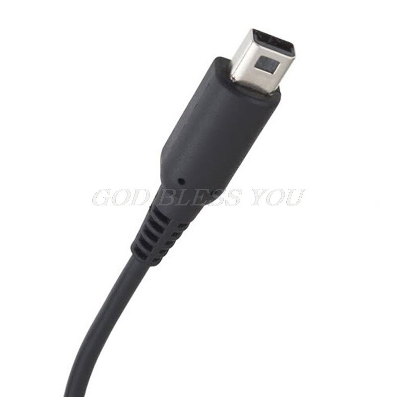 Sort 1.2m usb strømlader ladekabel for nintendo 3ds dsi ndsi xl