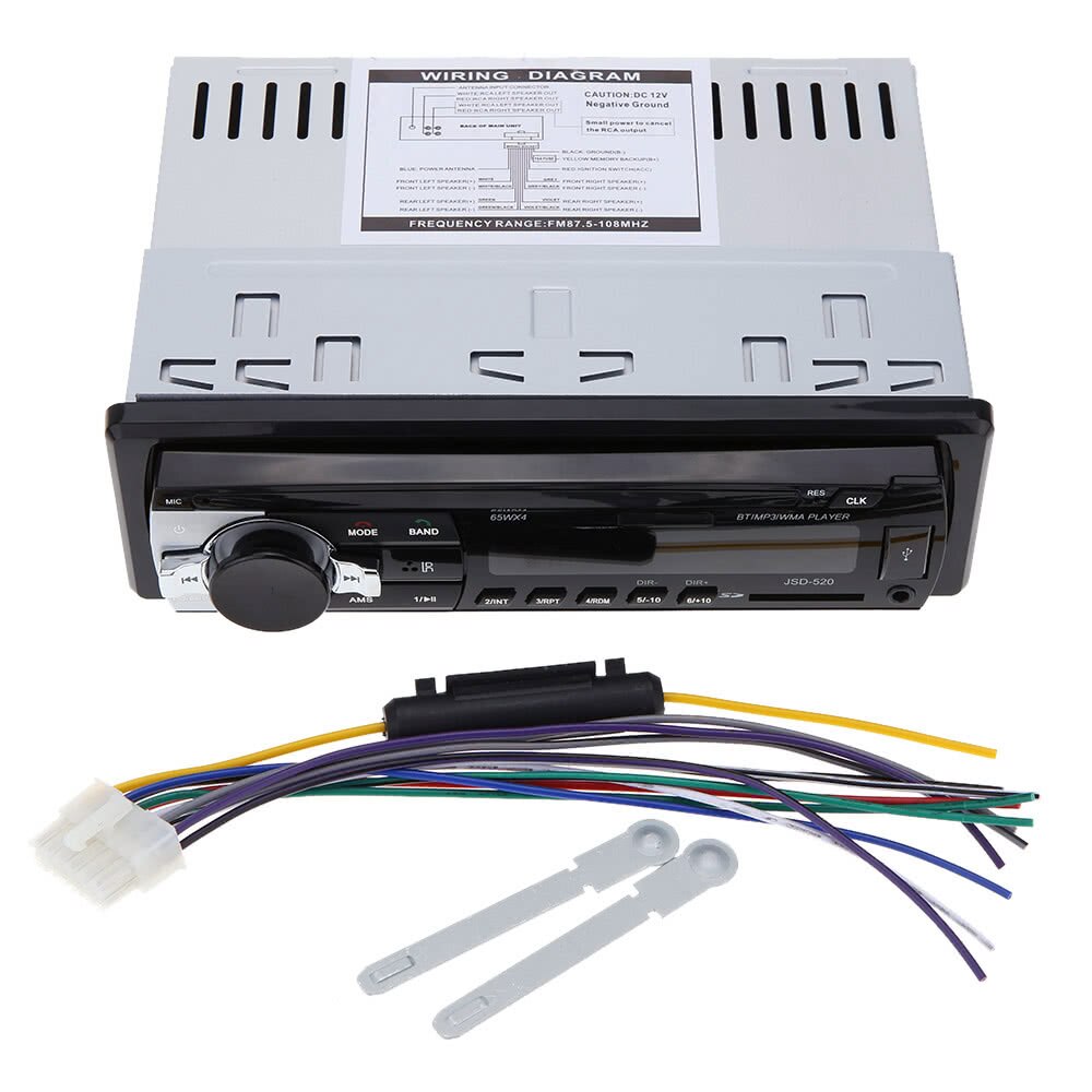 Bluetooth Car Stereo FM AUX Input Receiver SD USB MP3 Radio Player In-Dash