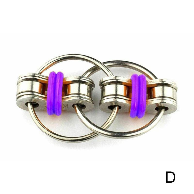 Kette Zappeln Spielzeug Hand Spinner Schlüssel Ring Sensorischen Spielzeug betonen Entlasten Anti betonen Erwachsene Zappeln Spielzeug: D