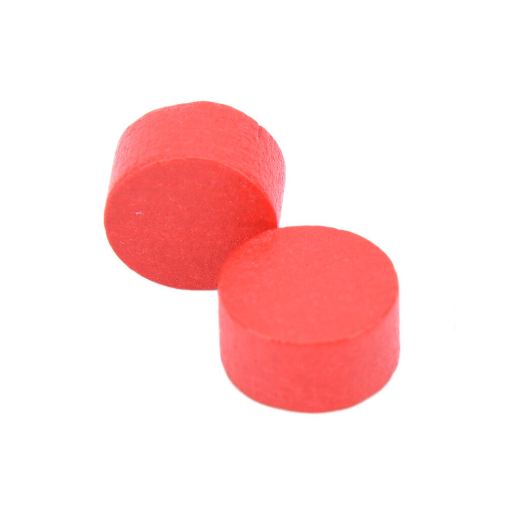 100 st diameter 10*5mm 8 färger bonde träspel bitar färgglada bonde / schack för brädspel / pedagogiska spel tillbehör