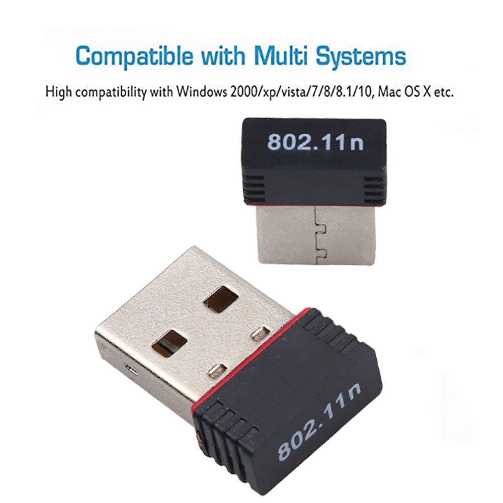 Kebidu 150 150mbps のミニ USB 無線 Lan アダプタアンテナ USB 2.0 ワイヤレス受信機ドングルネットワークカード RTL8188EU 外部の Wi-Fi Pc