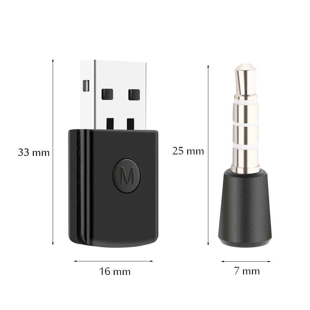 3,5mm USB Bluetooth Adapter 4,0 EDR USB Blutooth Dongle Musik MP3 Reciever für PS4 Stabile für Bleutooth Headsets Aux adaptador