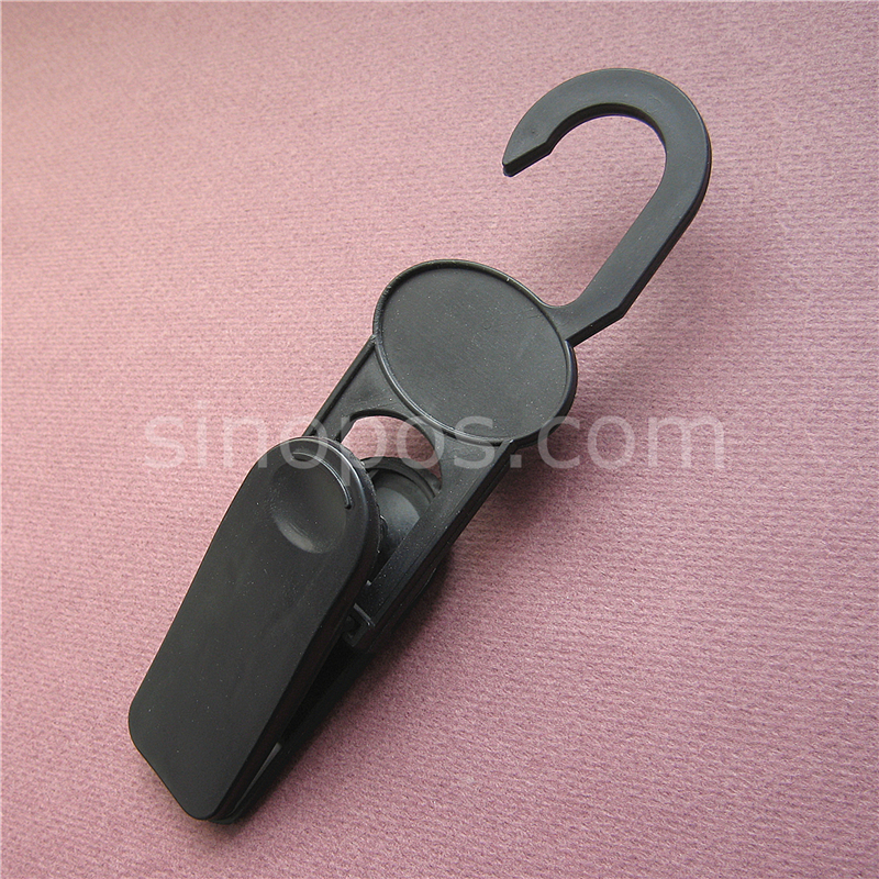 Plastic Boots Hanger Labelling Clip 150mm, leather fabric swatch display hanging clip, heavy duty merchandise clip with hook
