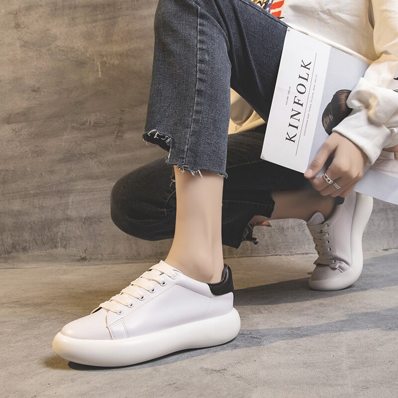 Tenis feminino kvinner tennissko zapatos tenis mujer hvite sneakers tenis blancos dame utendørs jogging sportssko 7