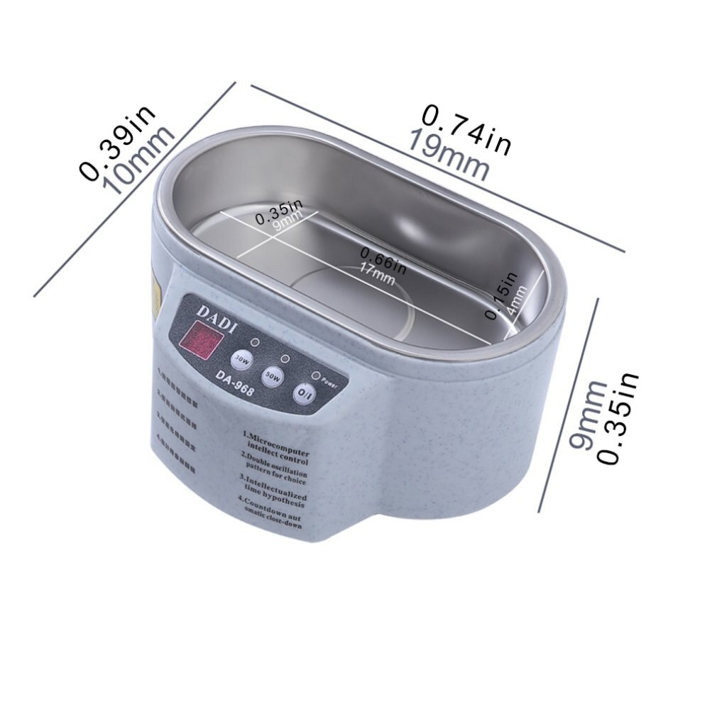 Mini ultrasoon reiniger sieraden brillen printplaat reinigingsmachine intelligente besturing ultrasoon reiniger bad