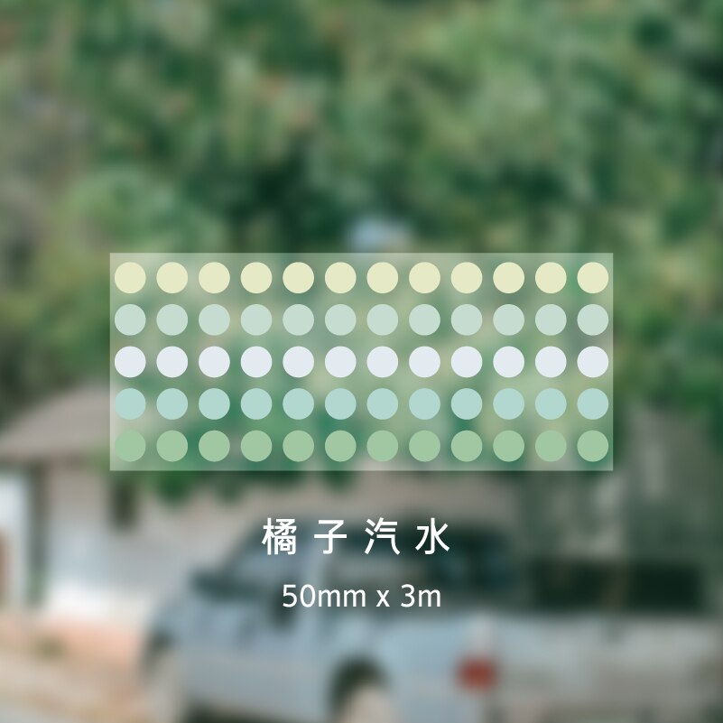 1250 Stuks Candy Kleur Stippen Washi Tape Ronde Cirkel Stickers Dot Huisdier Schrijven Washi Tape Diy Decoratieve Dagboek Planner Scrapbooking: B