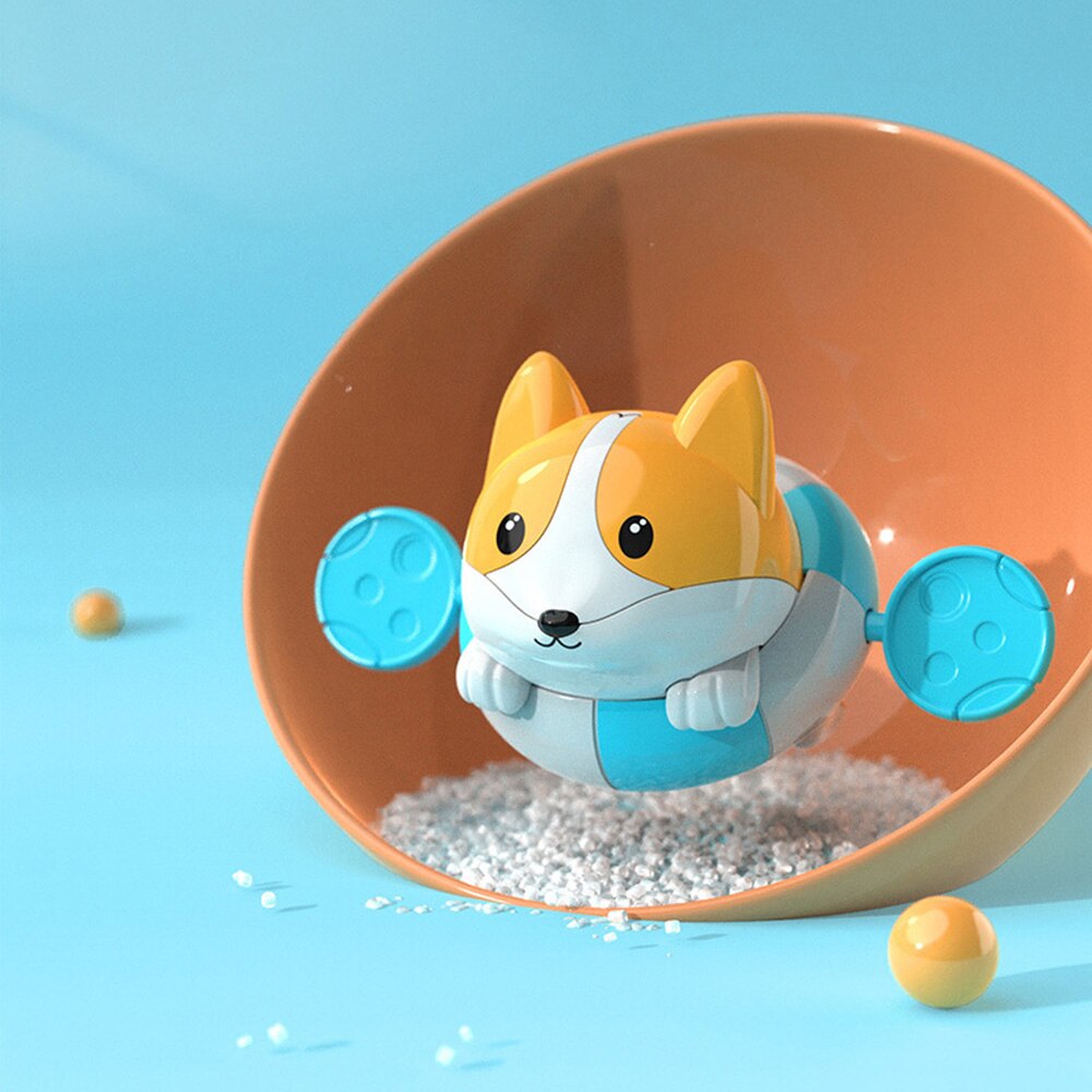 Baby Bathing Water Toys Fun Wind-up Small Corgi Bathroom Play Water Children‘s Toys