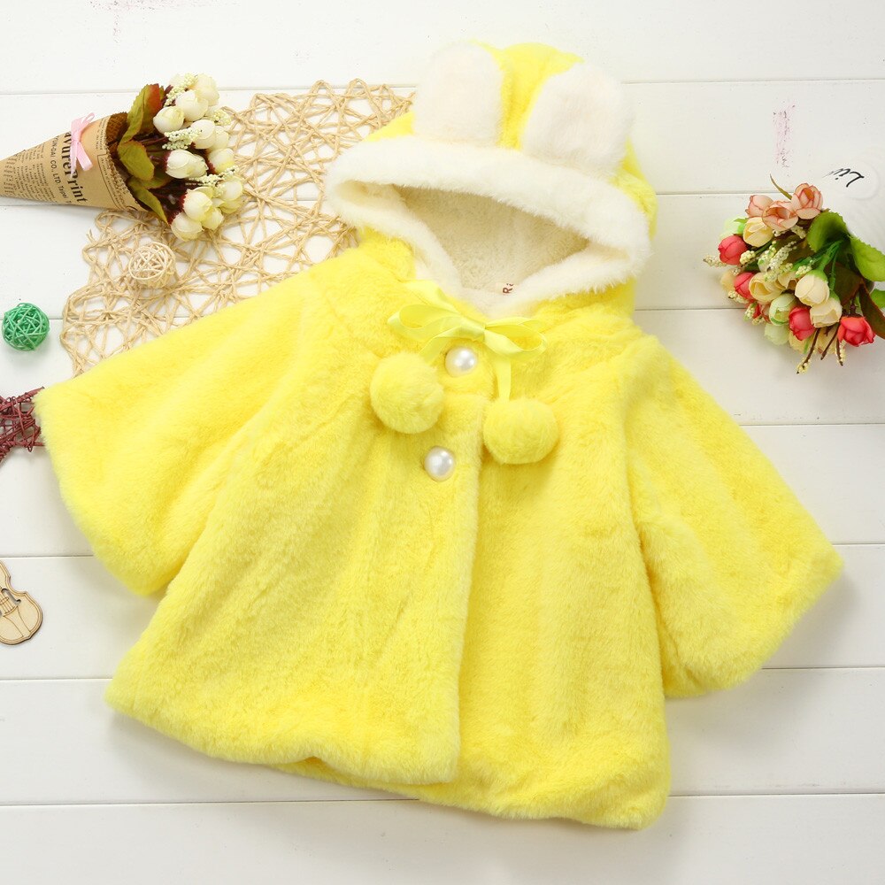Kids kleding Baby Baby Meisjes Herfst Winter Hooded Jas Mantel Jas Dikke Warme Kleding Meisje Kleding Bovenkleding Voor Meisje # p30