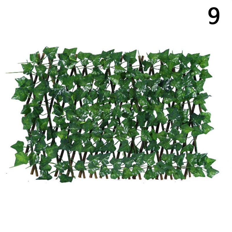 Artificial Faux Ivy Leaf Privacy Fence Screen Home Garden Panels Outdoor Hedge Garden Fence Decorative Fence Telescopic Fence: N9