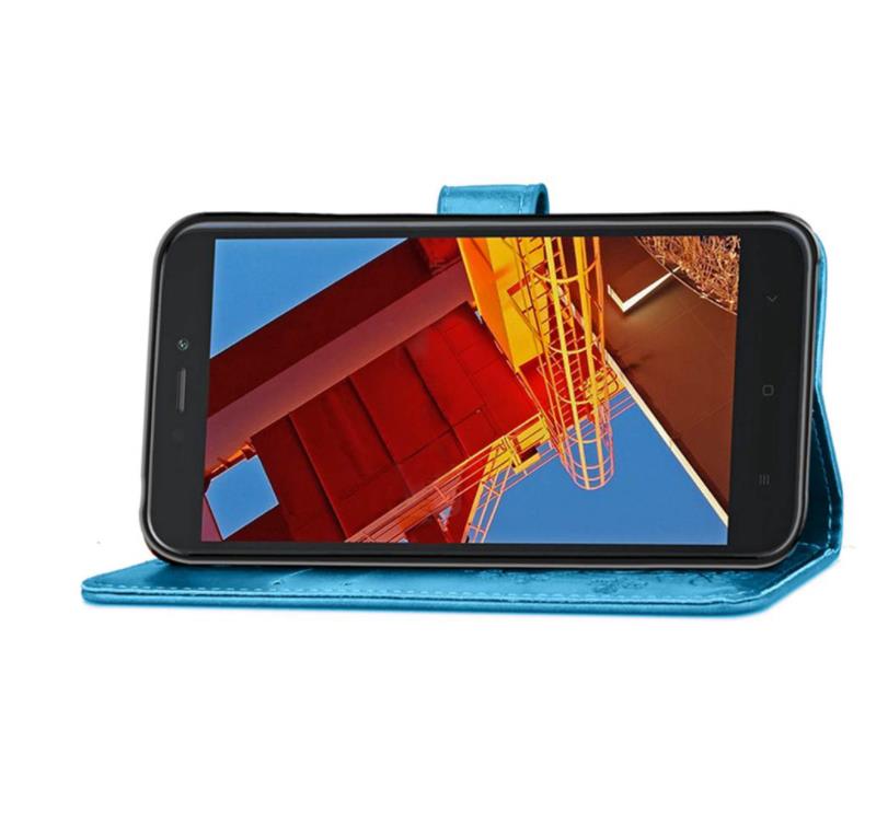Luxe reliëf 3d bloemenhoesje voor samsung galaxy ace gt -s5830i s5830 pu leren portemonnee flip telefoonhoesje tas volledige achterkant