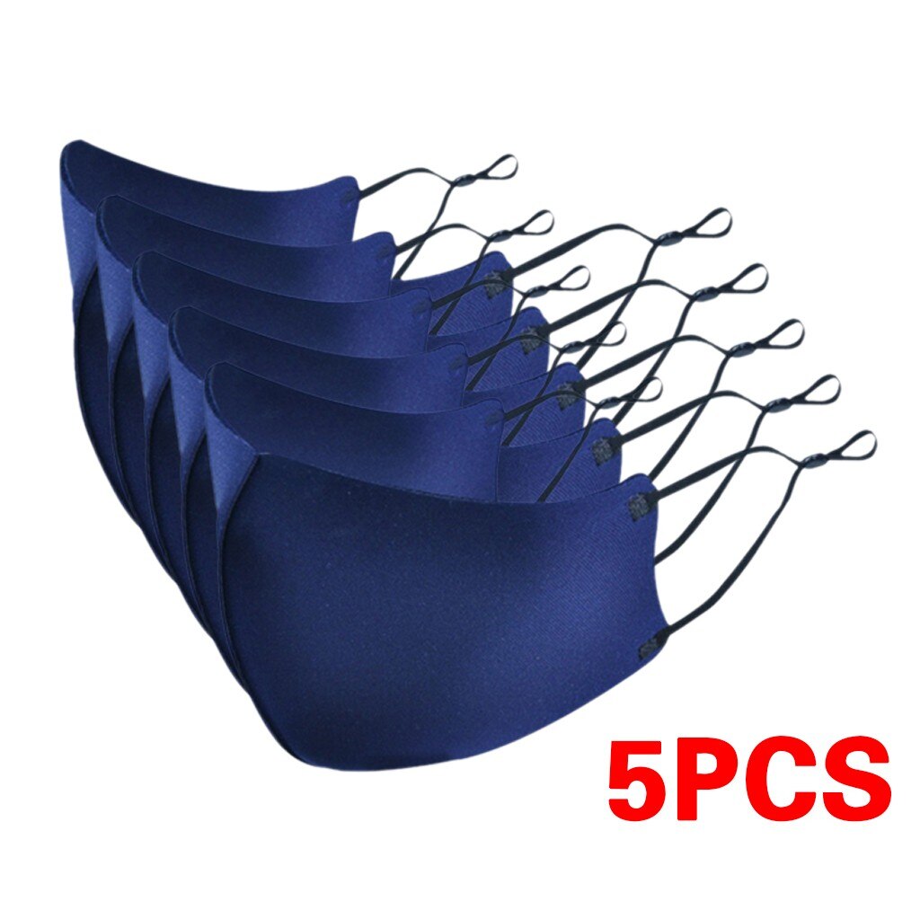 5pcs Children Ski Fasemask Dustproof Reusable Fabric Bandana Cute Cartoon Animal Printed Masque Bandana: GINGER