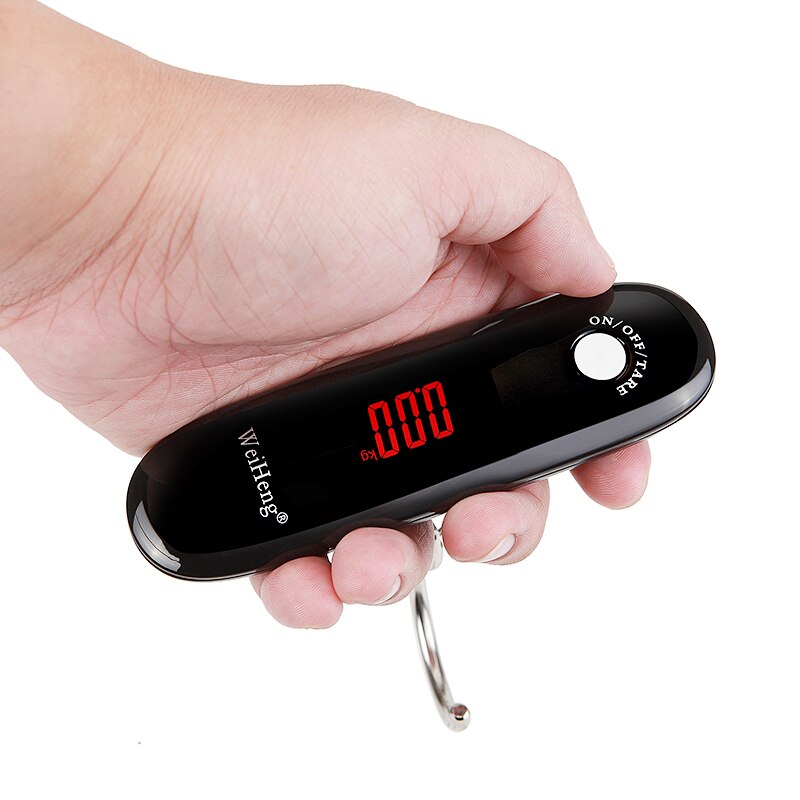 50kg/110lbs LCD kitchen Scale Pocket Hand-Held Luggage Scale Travel Digital Electronic Weight Scale Hanging Steelyard Hook Scale