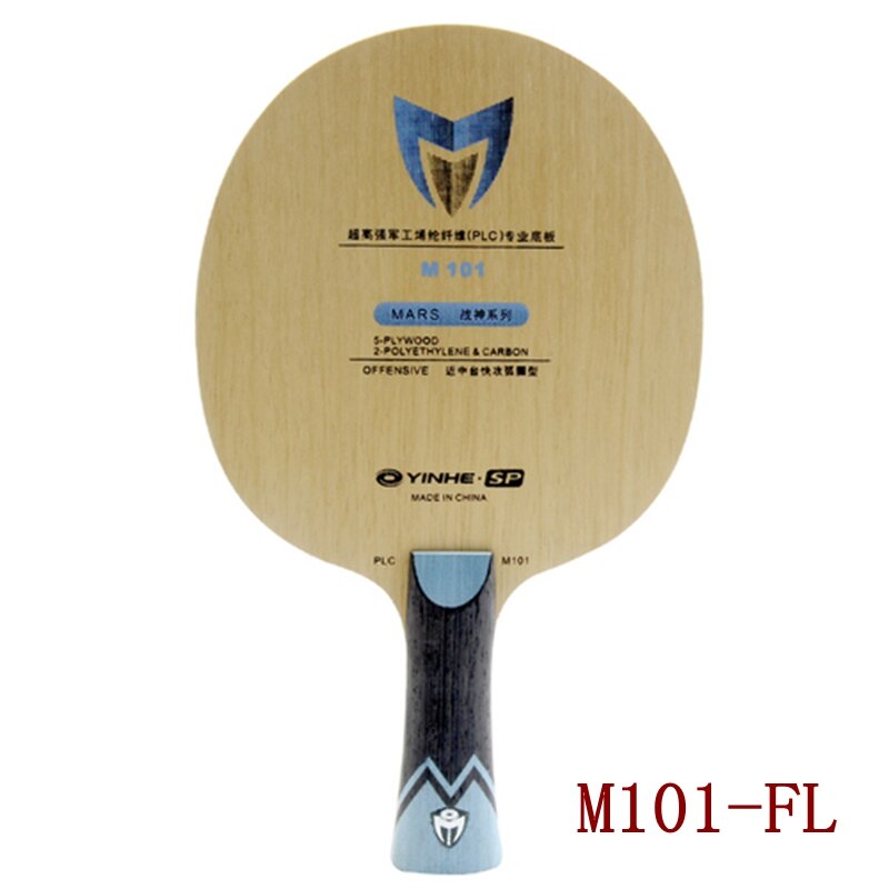 Yinhe-raqueta de tenis de mesa de fibra PLC, M102, M202, M101, M201, MARS PLC Madera de 5 capas con PLC de 2 capas: M101 FL handle