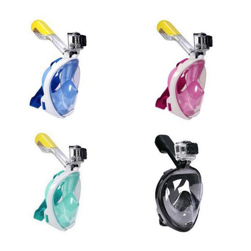 Full Face Snorkel Mask - Anti-Fog Removable - Scuba Diving Mask - Adult & Child Silicone