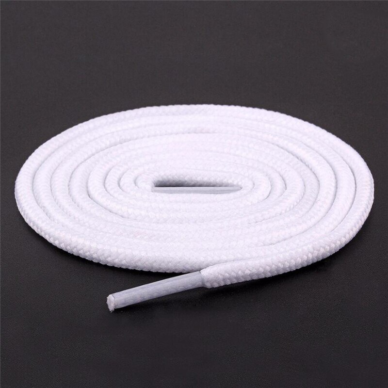 120cm lacets ronds Sneaker lacets de chaussures cordes lacets bottillons couleur unie botte de Sport dentelle chaussure athlétique ficelle 2 pièces/ensemble