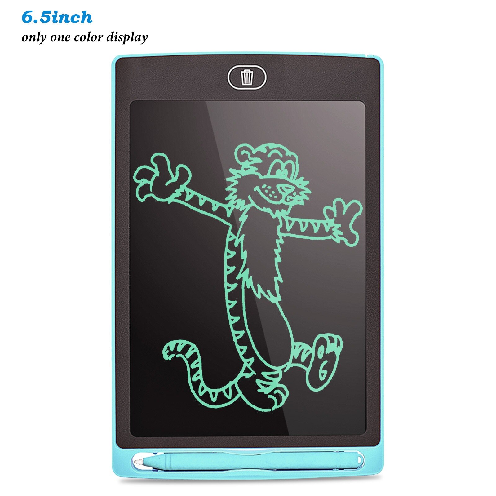 8.5inch LCD Writing Tablet Children&#39;s Magic Blackboard Digital Drawing Board Kids Tablet Painting Pad Educational Toys for: 6.5inch blue single