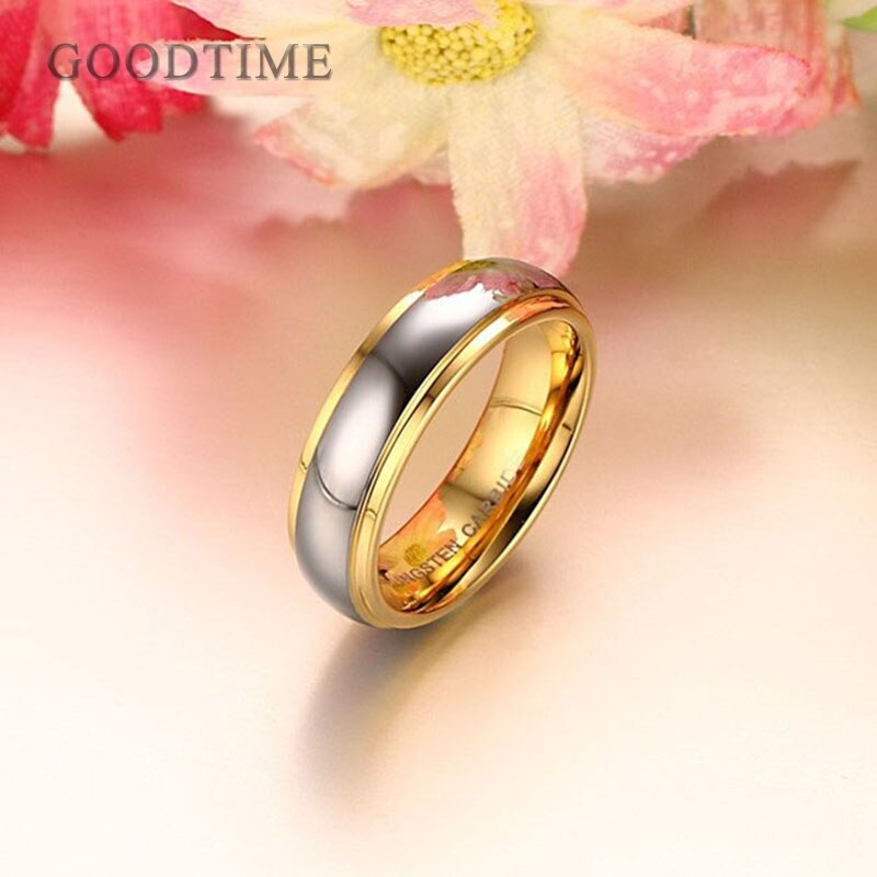 Trendy Couple Ring Tungsten Carbide Rings Wedding Ring For Lover Party Jewelry Engagement Tungsten Ring Anniversary