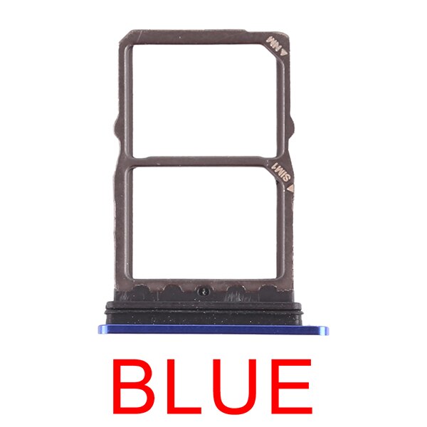 3 color for Huawei 2 x SIM Card Tray/Micro SD Card Tray for Huawei Honor 8X Max/Enjoy 9/Mate 20 Replacement repair parts: Mate 20 (Blue)