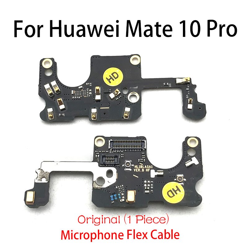 pour Huawei Mate 10 20 P20 P30 Pro carte SIM/SD lecteur de carte carte de Conecction avec Microphone câble flexible: Mate10 Pro Original