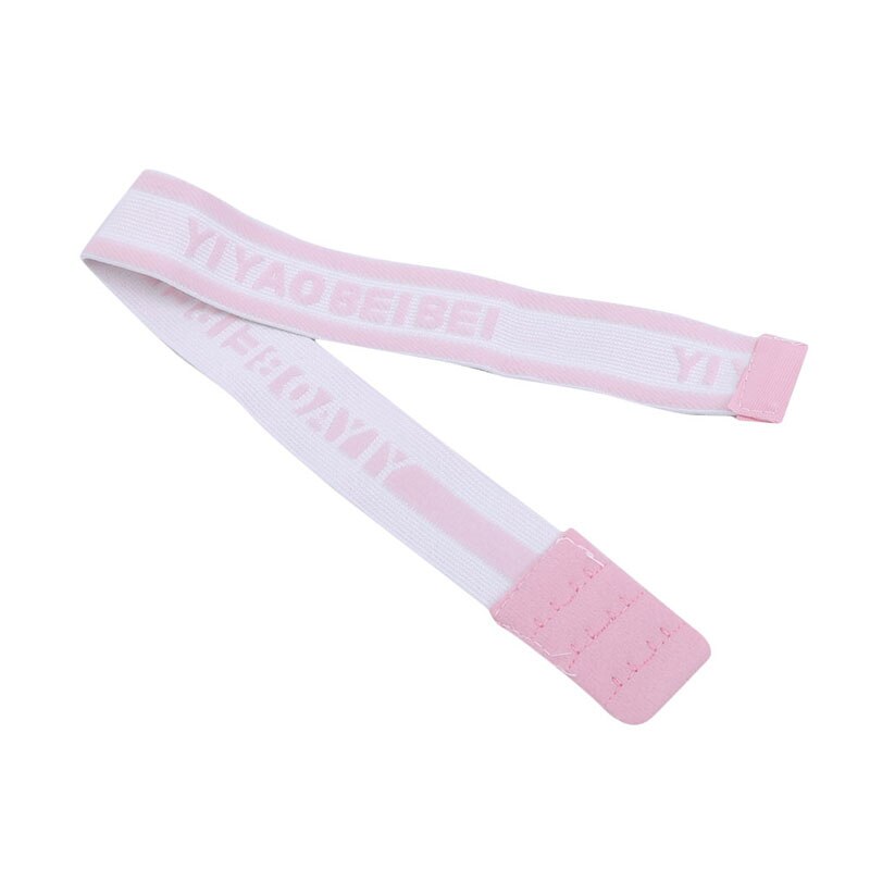 Adjustable Diaper Fixed Belt For Newborn Baby Boys Girls Cotton Soft Elastic Cartoon Nappy Belt Reusable Washable Cloth Buckle: Pink M