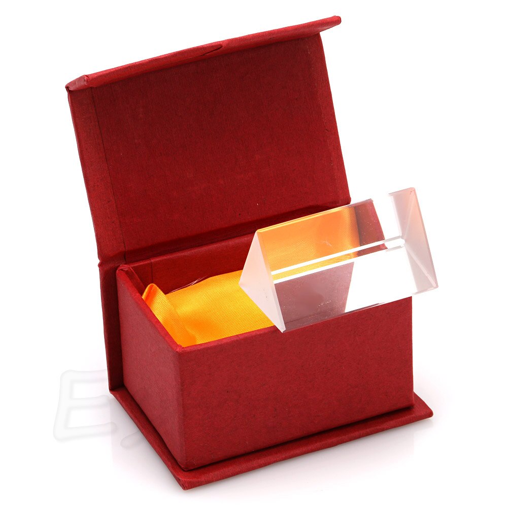 5cm Triangular Prism Teaching Optical Glass Triple Physics Light Spectrum