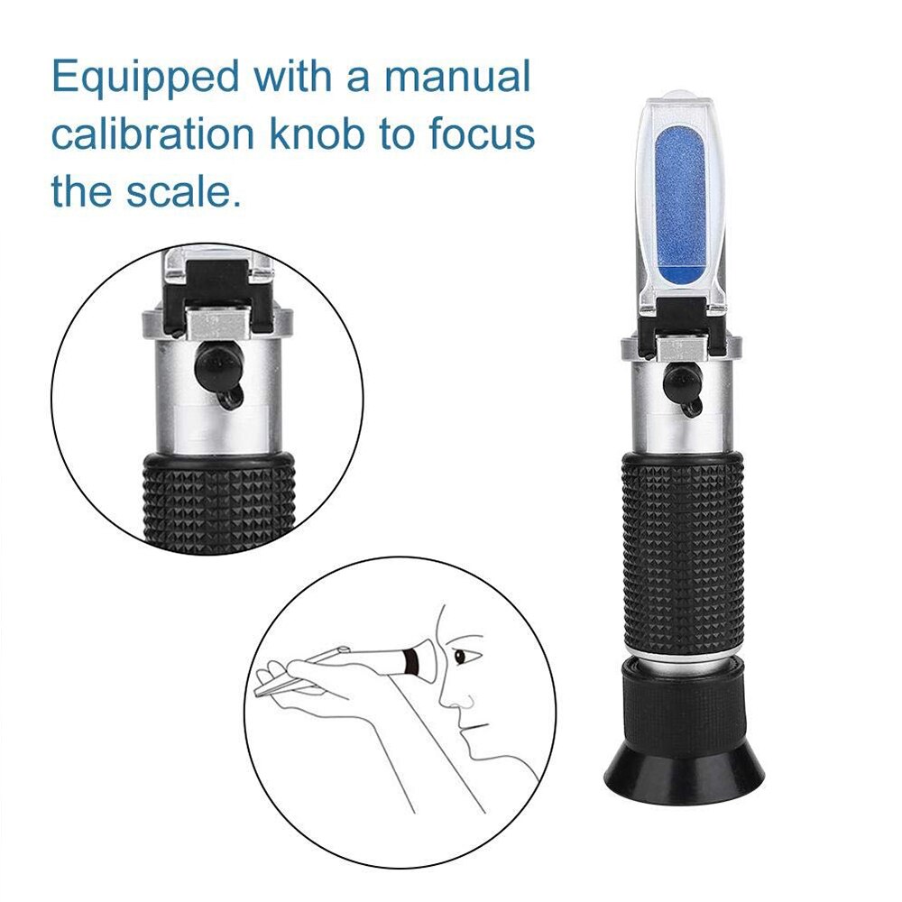 Portable Antifreeze Refractometer Freezing point Urea Automotive fluid Glass water tester meter ATC Tool