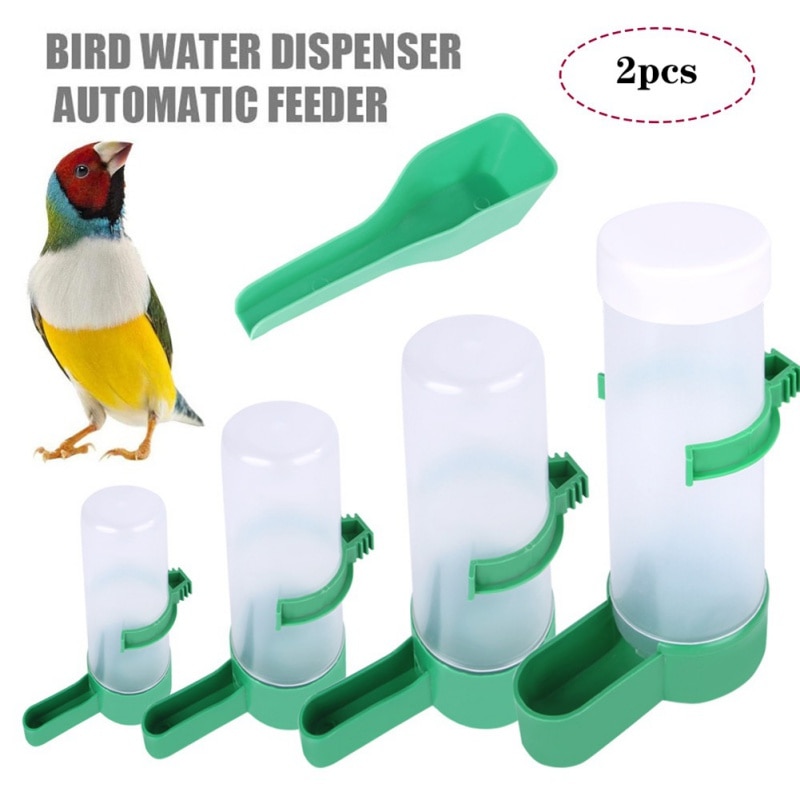 Bird Dispenser Bottle Drinking Cup Bowls For Pet Parrot Cage Bird Water Drinker Feeder Waterer