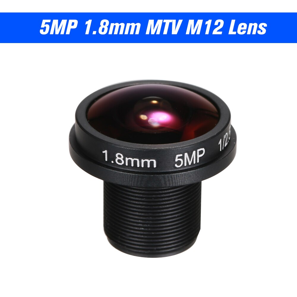 1.8mm Fisheye Lens HD 5.0 Megapixel IR M12 Mount Voor CCTV IP Camera 180 Graden Brede Kijkhoek Panoramisch CCTV Camera Lens