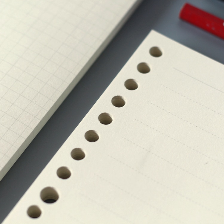 A5 B5 Spiral Notebook Refills Loose Leaf Multi Holes 60 Sheets Inner Pages Dot Grid Graph Papers