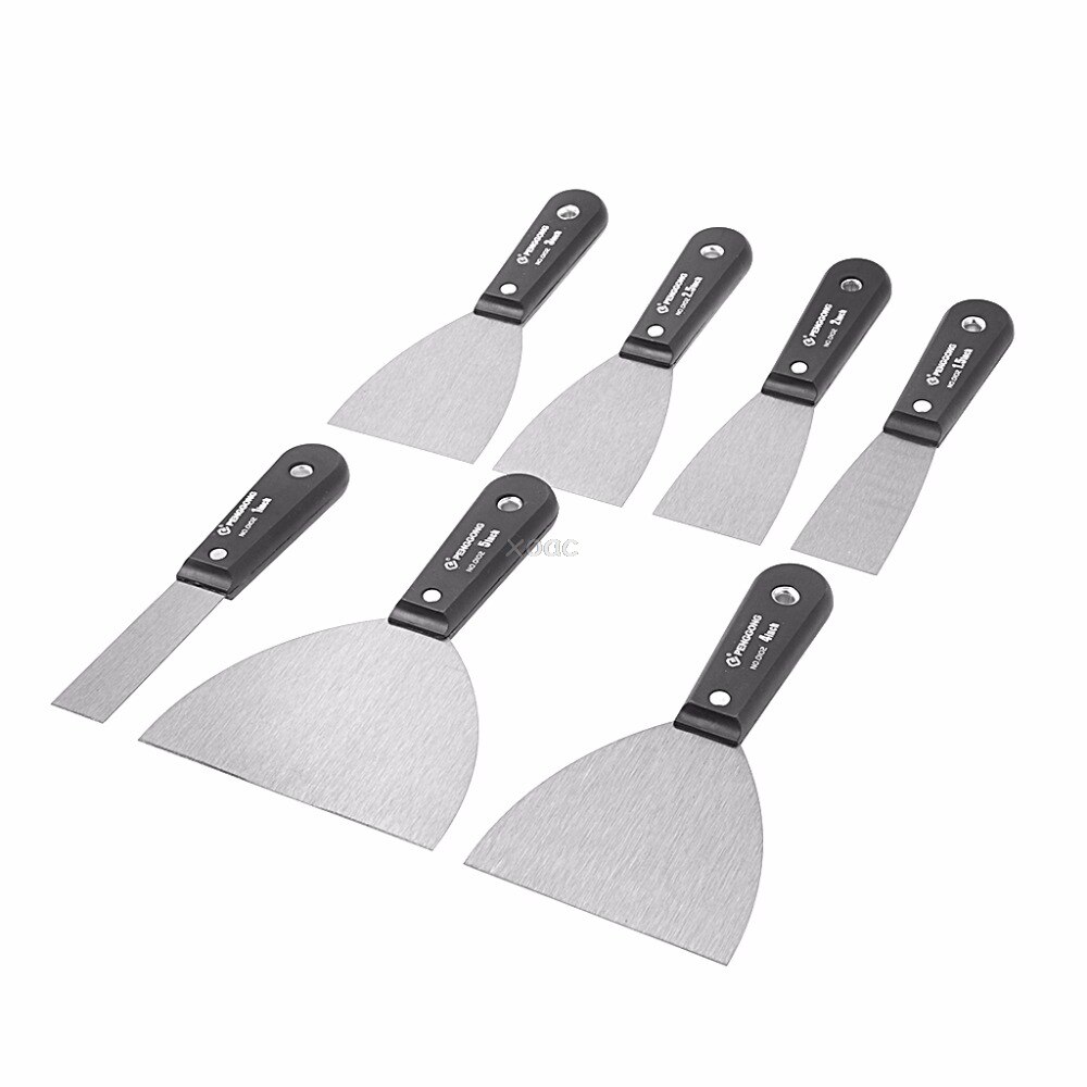 7 st skrapa set spackel 1 "-5" med lagringspåsen för verktyg för golvväggskrapning kan 08