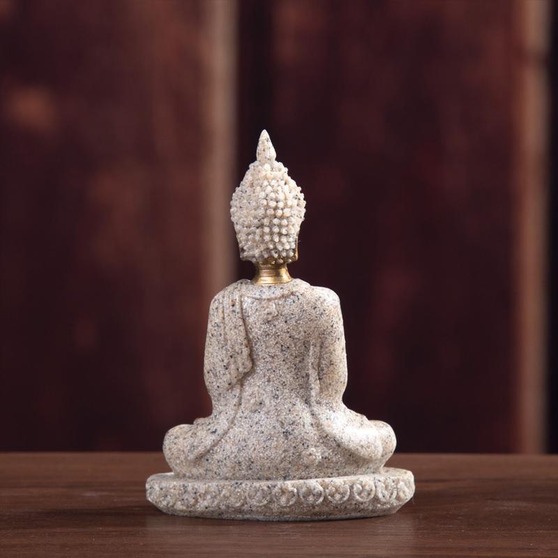 Fengshui Unieke Boeddha Figuur Thailand Sculptuur Boeddhisme Standbeeld Hars Geluk Boeddha Home Decoratie Accessoires