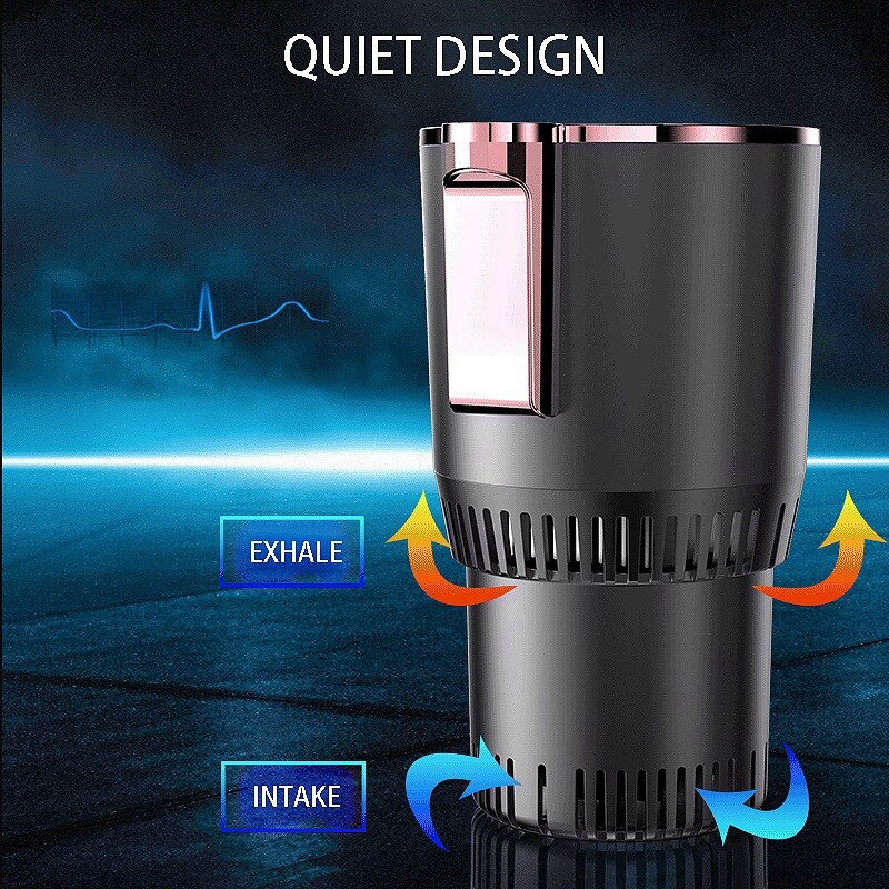 Dc12v auto verwarming koelbeker 2- in -1 auto kantoor beker warmer koeler slimme auto beker mok houder koeldrank drank blikjes