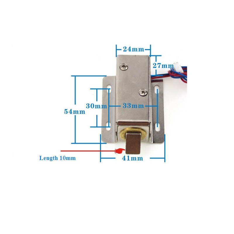 Cerradura electrónica para puerta, cerrojo eléctrico pequeño de 12V/24V, cerrojo para armario, cajón, control de acceso rfid