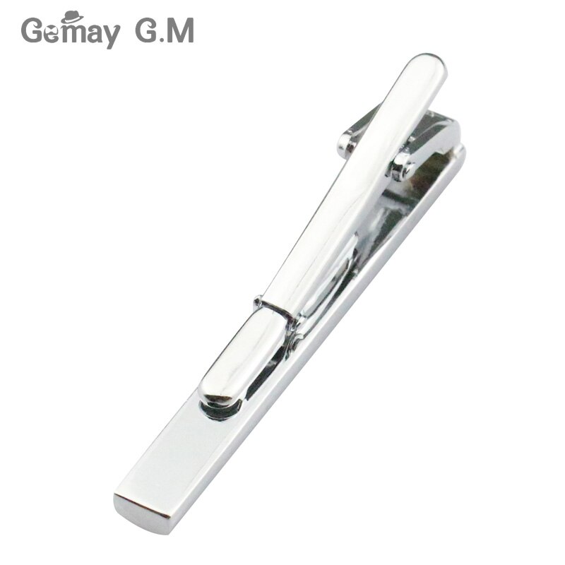 Silvery Tie Clip For Men Classic Meter Tie Clips Alloy Tie Bar Enamel Tie Collar Pin Crystal Business Corbata