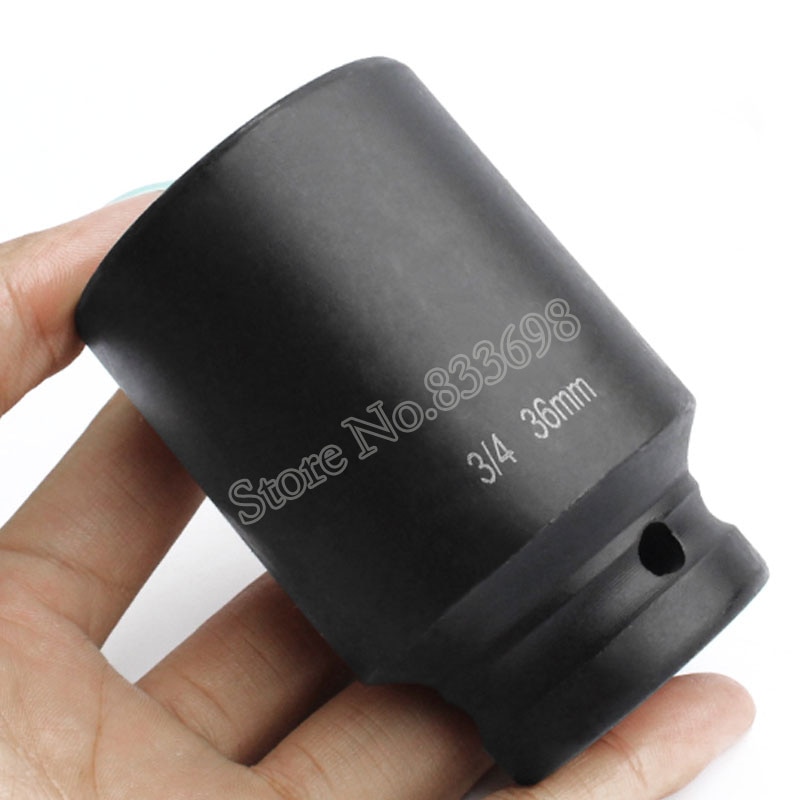 MeaccelerDeep Wall Air Adopter Impact Socket Set, Pneumatique, Outil de réparation automatique, 3/4 ", 78mm de long, 12 points, 1 Pc