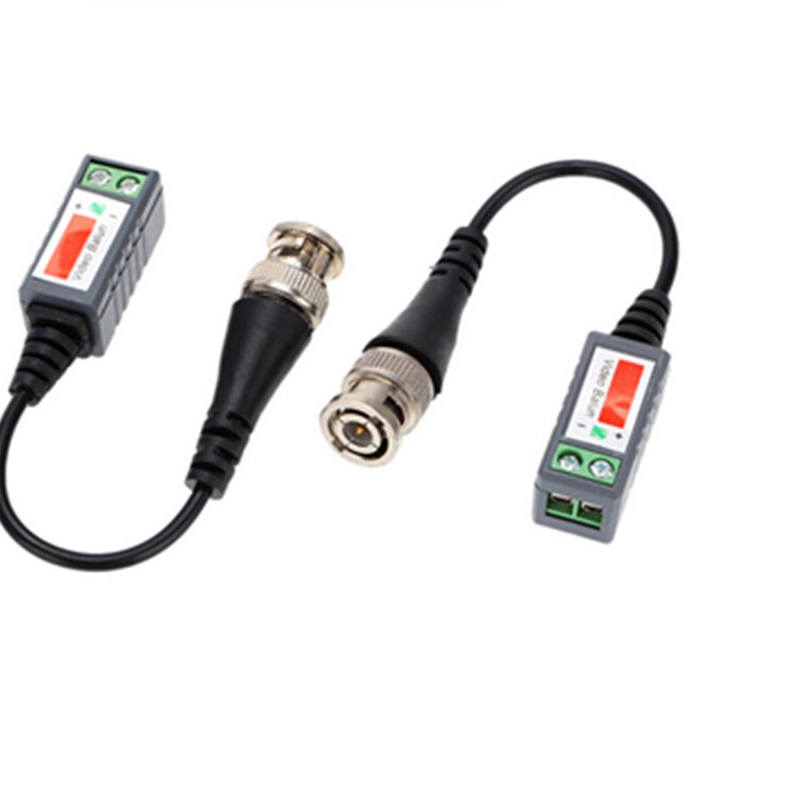 10Pairs ABS Plastic CCTV Video Balun UTP Balun BNC Cable CAT5 Cable CCTV Accessories Passive Transceivers 2000ft Distance